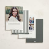 "Prelude" - Foil-Pressed Debutante Party Invitations in Monument by Leia Matt - Back of Card Options