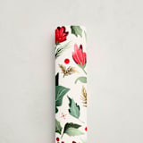"Berries and Branches" - Wrapping Paper Roll in Crimson by Makewells