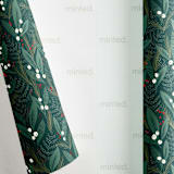 "Charming Greens" - Wrapping Paper Roll in Pine by Laura Hankins