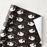 "Peaceful Doves" - Wrapping Paper Roll in Midnight by Elly