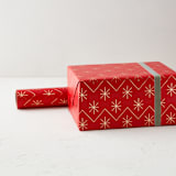 "Traditional Red and Gold" - Wrapping Paper Roll in Peppermint by Roseanne Kenny