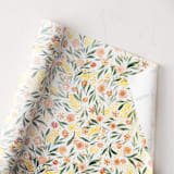 "Spring Garden" - Wrapping Paper Roll in Peach by Joanna Griffin