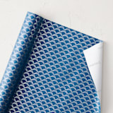 "Foil Fans" - Wrapping Paper Roll in Sapphire by Eve Schultz