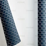 "Foil Fans" - Wrapping Paper Roll in Sapphire by Eve Schultz