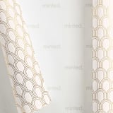 "Foil Arches" - Wrapping Paper Roll in Ivory by Owl and Toad