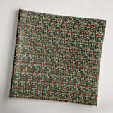 "Peace on Earth Florals" - Wrapping Paper Roll in Holly by Kristen Smith