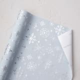 "Festive Snowflakes" - Wrapping Paper Roll in Frozen by Sara Cooper