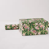 "Floral Abundance" - Wrapping Paper Roll in Moss by Charter Oaks Creative