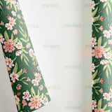 "Floral Abundance" - Wrapping Paper Roll in Moss by Charter Oaks Creative
