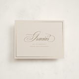 "Gilded" - Flat Foil-Pressed Graduation Thank You Cards in Cream by Tamara Hilje - Front