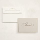 "Gilded" - Flat Foil-Pressed Graduation Thank You Cards in Cream by Tamara Hilje - Card with Envelope