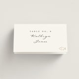 "Defined" - Foil-Pressed Place Cards - Fish in Snow by mo kelley - Folded with Free Guest Printing