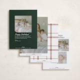 "Merry Nights" - Holiday Birth Announcement Cards in Fir by Pink House Press - Back of Card Options