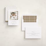 "Every Good Gift" - Holiday Birth Announcement Cards in Snowball by Robert and Stella - Assembled