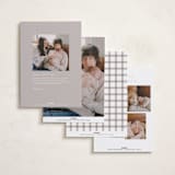 "Merry Little Christmas" - Holiday Birth Announcement Cards in Snow by Hudson meet Rose - Back of Card Options