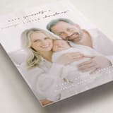 "Merry Little Christmas" - Holiday Birth Announcement Cards in Snow by Hudson meet Rose - Detail