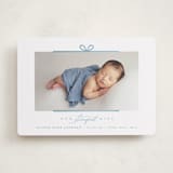 "Our Perfect Gift" - Holiday Birth Announcement Cards in Blue Jay by Creo Study - Front