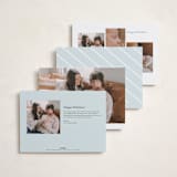 "Our Perfect Gift" - Holiday Birth Announcement Cards in Blue Jay by Creo Study - Back of Card Options