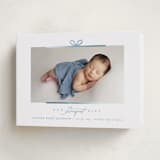 "Our Perfect Gift" - Holiday Birth Announcement Cards in Blue Jay by Creo Study - Folded Card