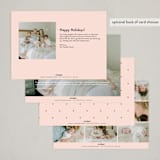 "More Cheer Now" - Holiday Birth Announcement Cards in Candy Apple by Everett Paper Goods - Back of Card Options