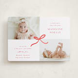 "Precious Two" - Holiday Birth Announcement Cards in Reindeer Nose by Emily Betts - Front