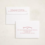 "Little Merry" - Holiday Birth Announcement Cards in Holly Berry by Megan Davis - FREE Recipient Addressing
