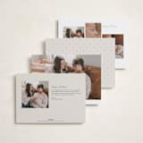 "photo strip" - Holiday Birth Announcement Cards in Eggnog by Summer Winkelman - Back of Card Options