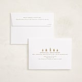 "Merry Little Trees" - Holiday Birth Announcement Cards in Candlelight by Jennifer Holbrook - FREE Recipient Addressing