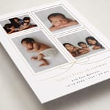 "With a bow" - Holiday Birth Announcement Cards in Ink by Blustery August - Detail
