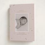 "the stars" - Holiday Birth Announcement Cards in Mauve by Ellen Schlegelmilch - Folded Card