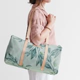 "Botanical greenery" - Fillmore Duffle in Greenery by Lucrecia Caporale - On Model