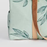 "Botanical greenery" - Fillmore Duffle in Greenery by Lucrecia Caporale - Fabric Detail