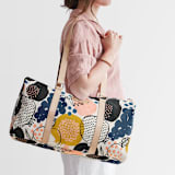 "Farmer's Market" - Fillmore Duffle in Herb by Iveta Angelova - On Model