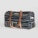 "Chalk Dust" - Fillmore Duffle in Ink by Deborah Velasquez - Side Pocket