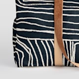 "Chalk Dust" - Fillmore Duffle in Ink by Deborah Velasquez - Fabric Detail