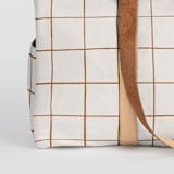 "Montauk" - Fillmore Duffle in Cocoa by Carolyn Nicks - Fabric Detail