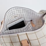 "Montauk" - Fillmore Duffle in Cocoa by Carolyn Nicks - Interior Front