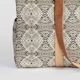 "zigzag" - Fillmore Duffle in Mocha by Miranda Mol - Fabric Detail
