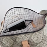 "zigzag" - Fillmore Duffle in Mocha by Miranda Mol - Interior Front