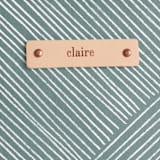 "Line Wrap" - Fillmore Duffle in Cactus by Michelle Taylor - Tag Detail