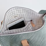 "Line Wrap" - Fillmore Duffle in Cactus by Michelle Taylor - Interior Front