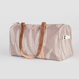 "Sketched Willow" - Fillmore Duffle in Mauve by Katharine Watson - Side Pocket