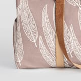 "Sketched Willow" - Fillmore Duffle in Mauve by Katharine Watson - Fabric Detail