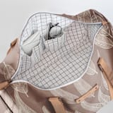 "Sketched Willow" - Fillmore Duffle in Mauve by Katharine Watson - Interior Back