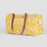 "Deconstruct" - Fillmore Duffle in Mustard by Michelle Taylor - Side Pocket