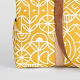 "Deconstruct" - Fillmore Duffle in Mustard by Michelle Taylor - Fabric Detail