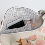 "Botanical Cascade" - Fillmore Duffle in Peony by Erin German - Interior Front