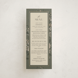 "Madison" - Foil-Pressed Menus in Thyme by Itsy Belle Studio - Front