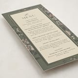 "Madison" - Foil-Pressed Menus in Thyme by Itsy Belle Studio - Detail