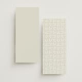 "Foil Botanical Frame" - Foil-Pressed Menus in Taupe by Hannah Williams - Back of Card Options